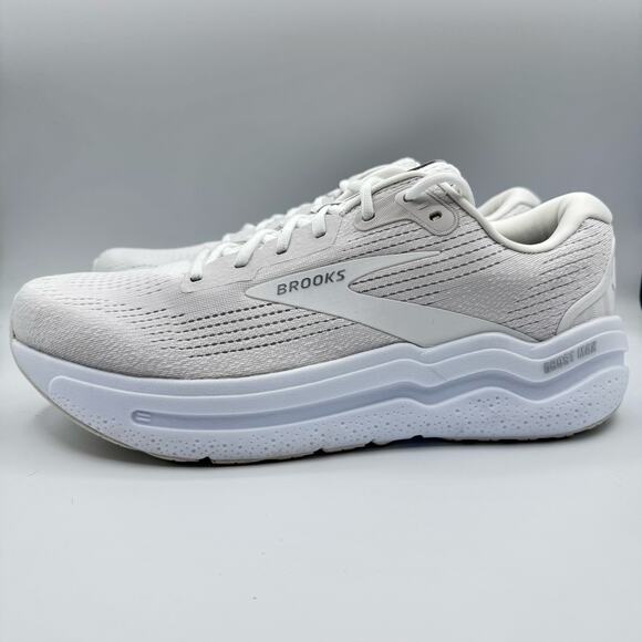 Brooks Ghost Max 2 Bright White Road Running Walking Sneakers Men’s Size 12.5 - Picture 4 of 8